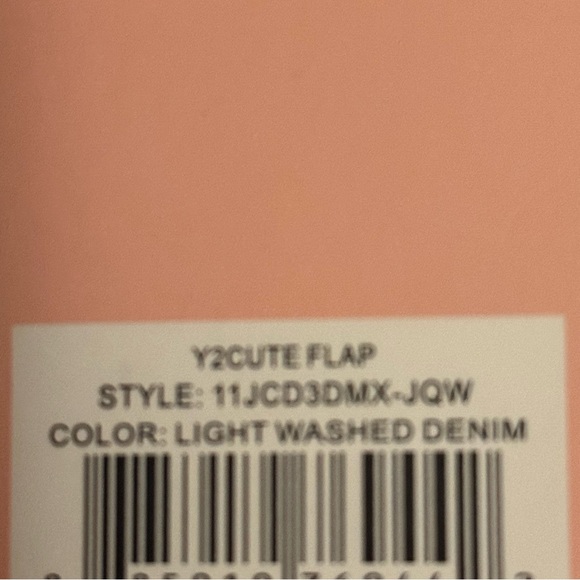 Juicy Couture light wash denim Y2Cute Flap crossbody/hand bag - Picture 11 of 12